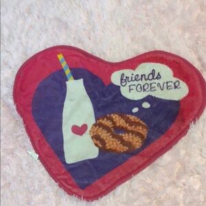 Heart-Shaped Friends Forever Pillow
